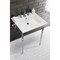 Fauceture KVPB25227W8CP 25-Inch Console Sink with Brass Legs (8-Inch, 3 Hole), White/Polished Chrome KVPB25227W8CP - alternate 4